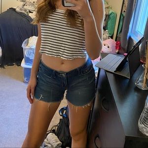 Hollister jean shorts size 5
